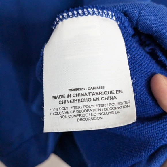 Nike Mens Large Blue Dri-Fit Standard Fit Running 1/4Zip Pullover Fleece Sweater - Picture 4 of 9